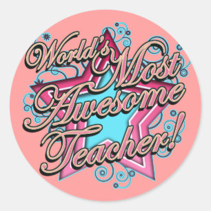 Teachers Appreciation Day Classic Round Sticker