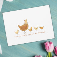 Teacher's Appreciation Hen and Chicks Funny