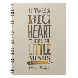 Teacher's Appreciation Notebook Custom Gift