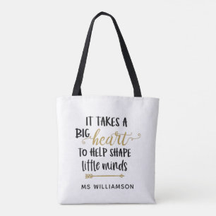 Teacher's Appreciation Personalized Tote Bag Gift