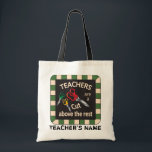 Teacher's are a Cut Above the Rest | DIY Name Tote Bag<br><div class="desc">Teacher Tote Bag. This design was made with high quality vector art for a clear sharp image. 100% Customize-able. Fill in the box(es) or Click on the CUSTOMIZE IT button to change, move, delete or add any of the text or graphics. If you have any questions about this product or...</div>