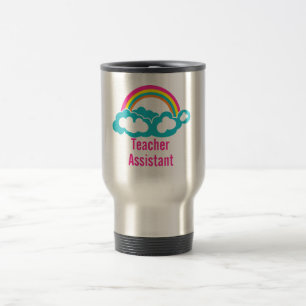Teacher's Assistant Cloud Rainbow Travel Mug