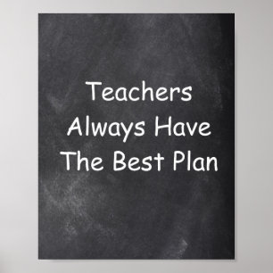 Teachers Best Plan Chalkboard Class Decoration