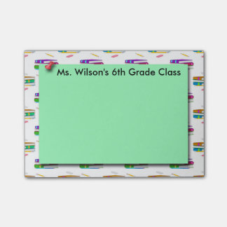Teachers Books Green Paper Post-it® Notes