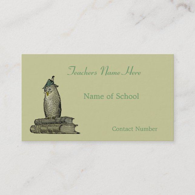 Teachers Business Card (Front)