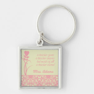 Teachers Care Keychain Gift