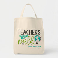 Teachers Change The World School Personalized Name