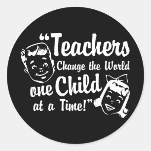 Teachers Change World Stickers
