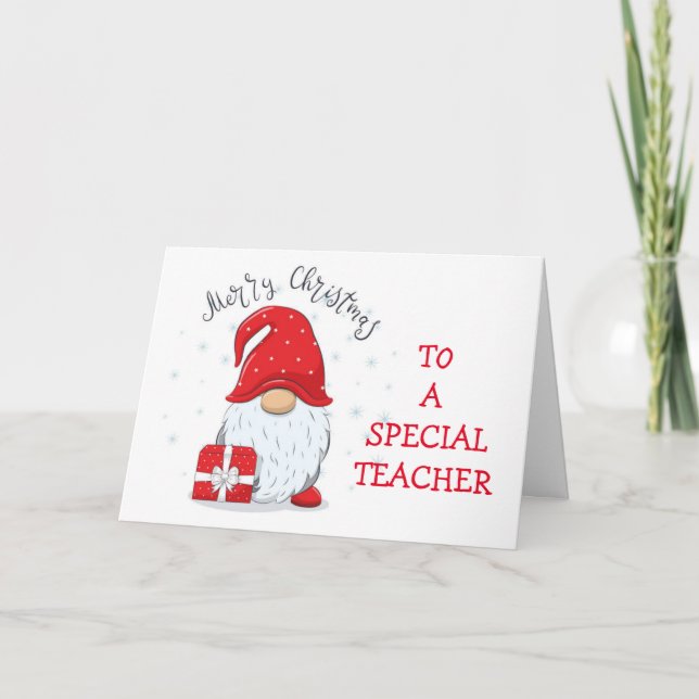 **TEACHER'S CHRISTMAS" CARD (Front)