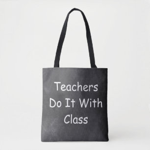 Teachers Class Chalkboard Design Gift Idea Tote Bag