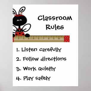 Teacher's Class Rules Poster