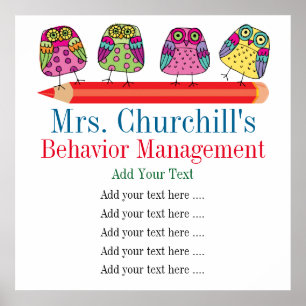 Teacher's Classroom Rules / REWARDS / Management Poster