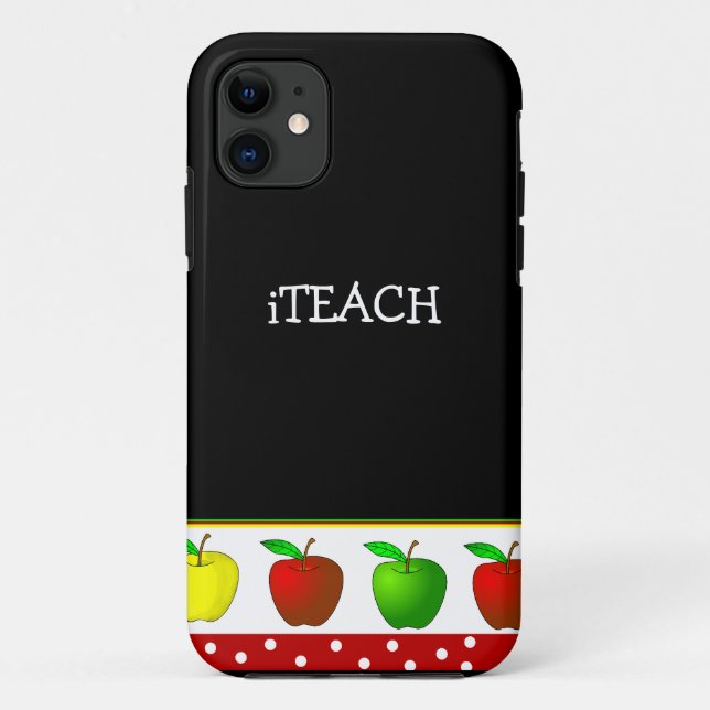 Teacher's Colourful Apples iPhone 5 Case (Back)