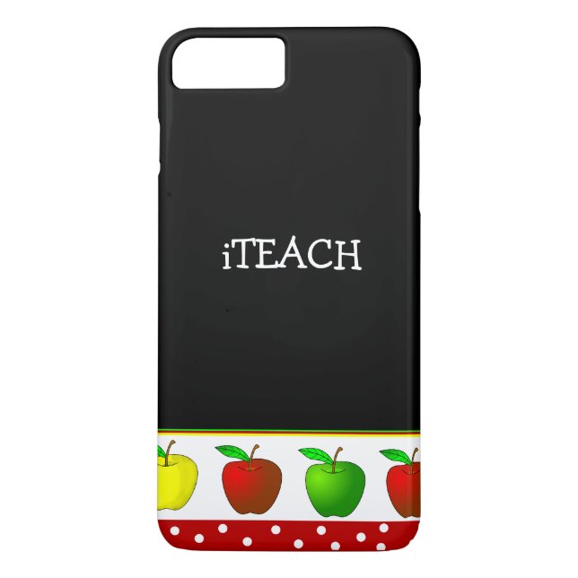 Teacher's Colourful Apples iPhone 7 Plus case (Back)