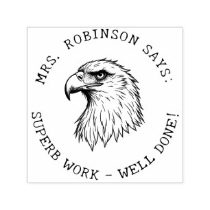 Teachers Create Your Own Bald Eagle Superb Work Self-inking Stamp