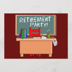 Teachers Customizable Retirement Party Invitations