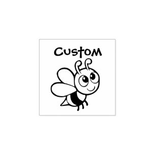 Teacher's customizable stamp - Cartoon Bee