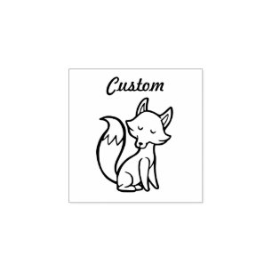 Teacher's customizable stamp - Fox