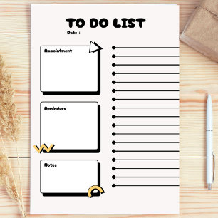 Teacher's Cute Gift , modern to do list planner Post-it Notes