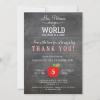 Teachers day appreciation thank you party