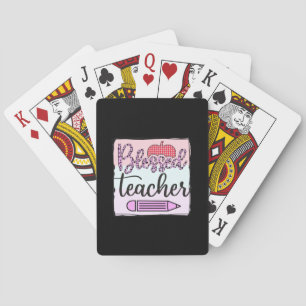 Teacher's Day Blessed Teacher Playing Cards