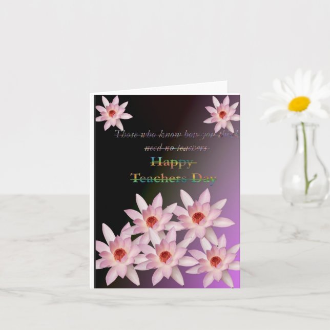 Teacher's day Card (Small Plant)