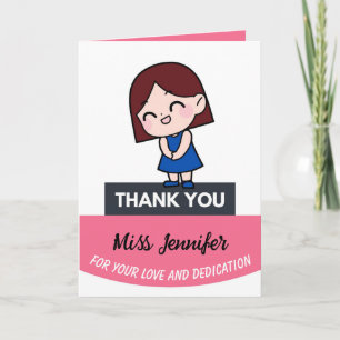 Teacher's Day Card, Personalized Appreciation Card