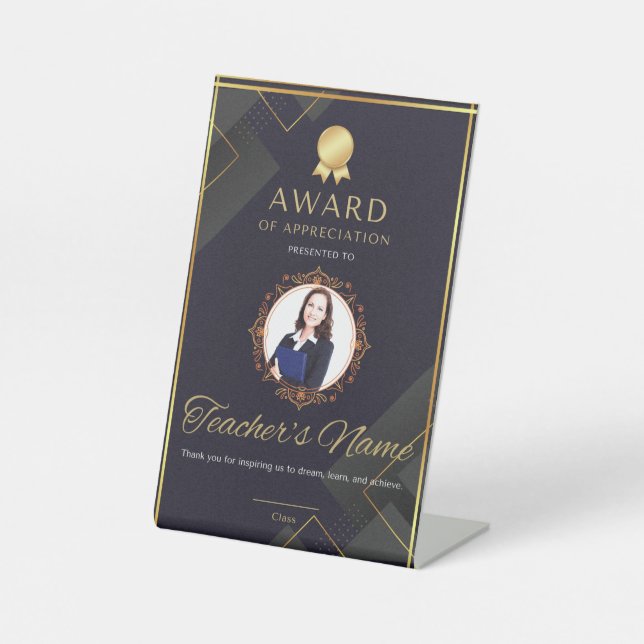 Teacher's Day Special Pedestal Sign (Front)