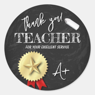 Teachers Day Teacher Appreciation Classic Round Sticker