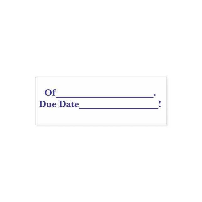 Teachers Due Date Homework Stamp (Design)