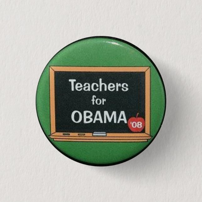 Teachers for Obama 1 Inch Round Button (Front)
