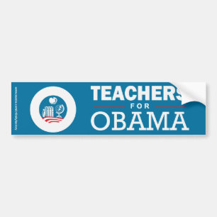 Teachers for Obama Bumper Sticker