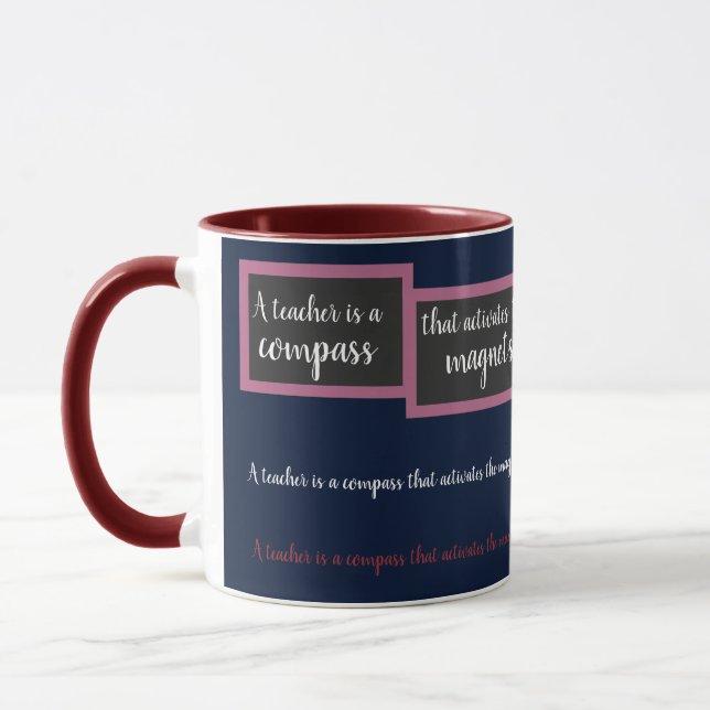Teachers Gift From Parents Student Pupil Mug (Left)
