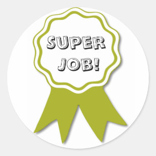 Teacher's Gold Ribbon Award Stickers