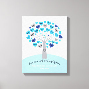 TEACHERS GRADUATION GIFT Tree Memory Keepsake Canvas Print