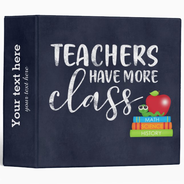Teachers have more class binder (Front/Spine)