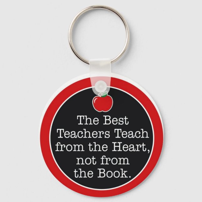 teachers heart keychain (Front)
