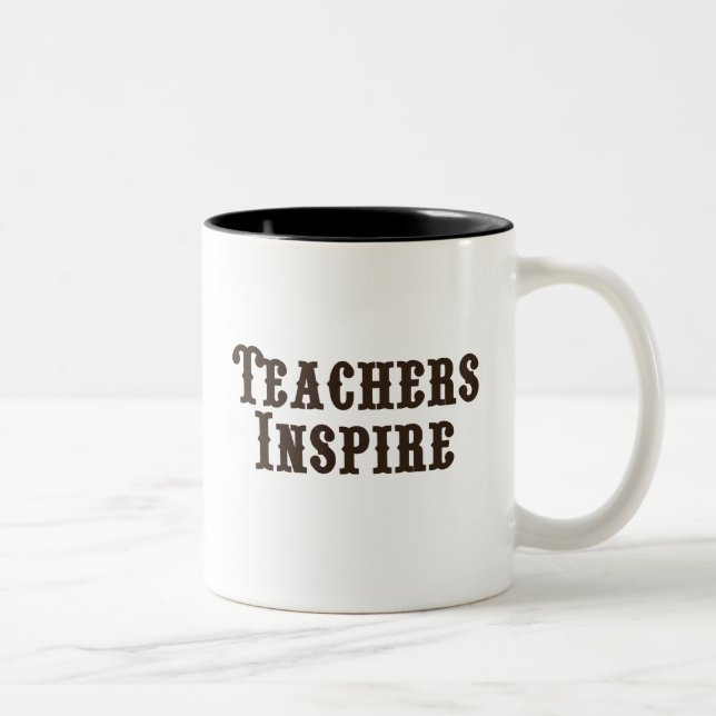 Teachers Inspire Two-Tone Coffee Mug (Right)