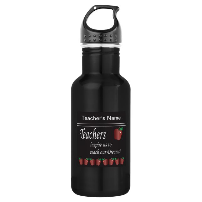 Teachers Inspire Us | Teacher 532 Ml Water Bottle (Front)