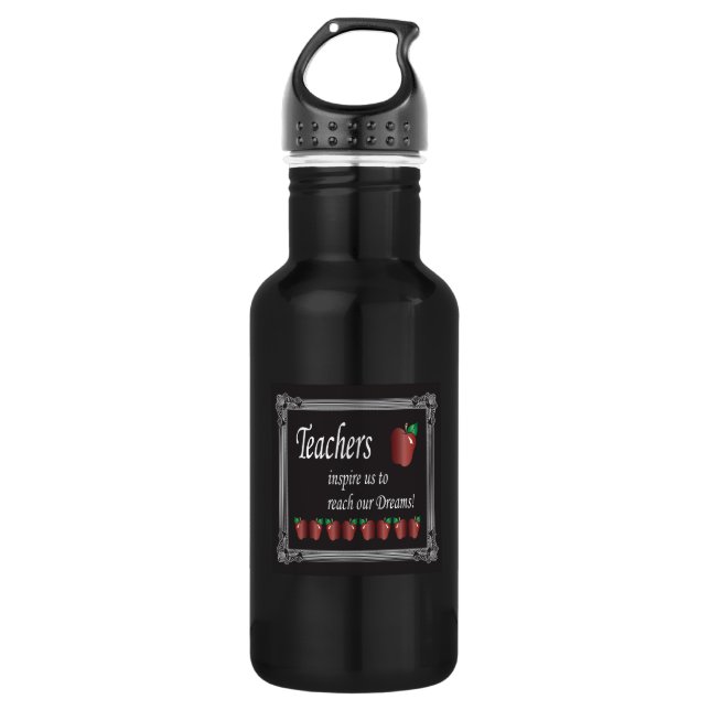 Teachers Inspire Us | Teacher 532 Ml Water Bottle (Front)
