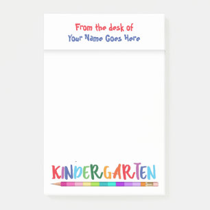 Teachers kindergarten desktop name pencil DIY Post-it Notes