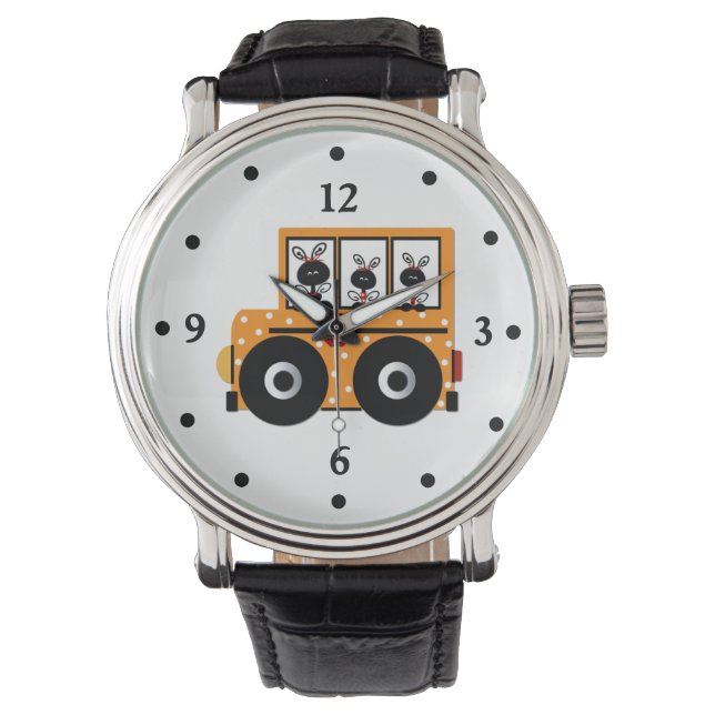 Teacher's Ladybug School Bus Watch (Front)