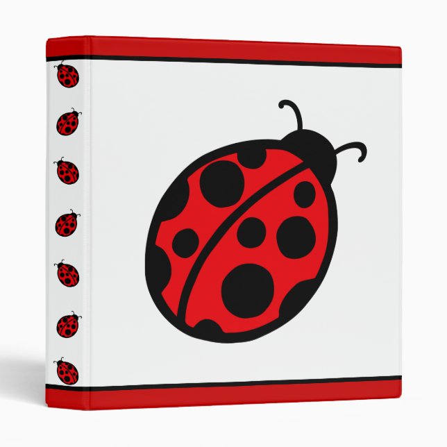 Teacher's  Ladybug School Lesson Plan Binder Gift (Front/Spine)