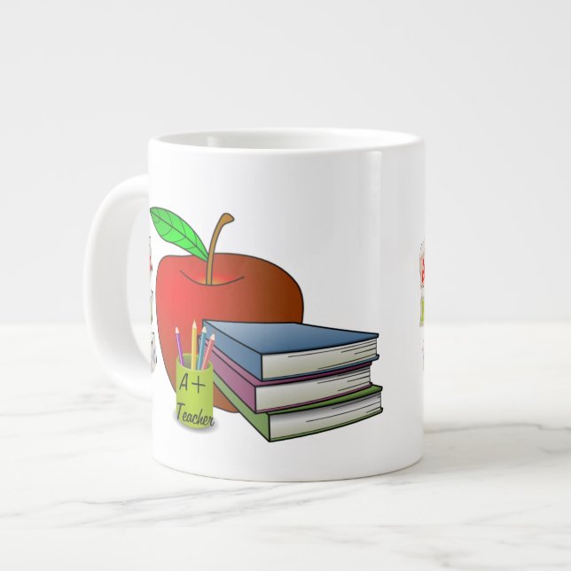 Teacher's Large Coffee Mug (Front Left)