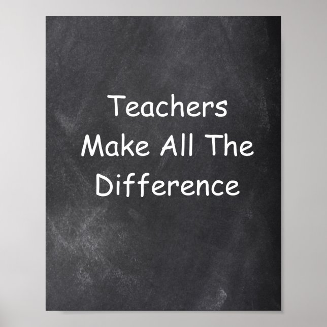 Teachers Make Difference Teacher Class Decoration (Front)