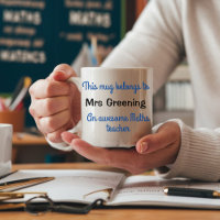 Teachers mug, Gift for favourite teacher or studen