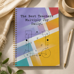 Teachers Multiply Joy Daily Educate and Inspire Planner