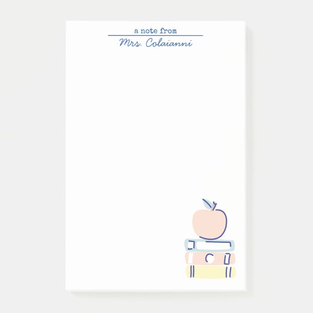 Teachers note pad (Front)