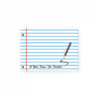 Teacher's Notebook Paper Note Pad