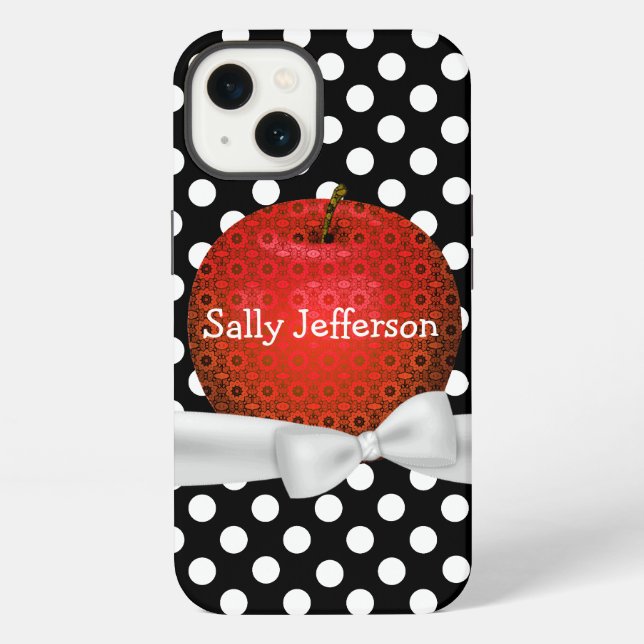 Teacher's Pattern Apple iPhone Case (Back)